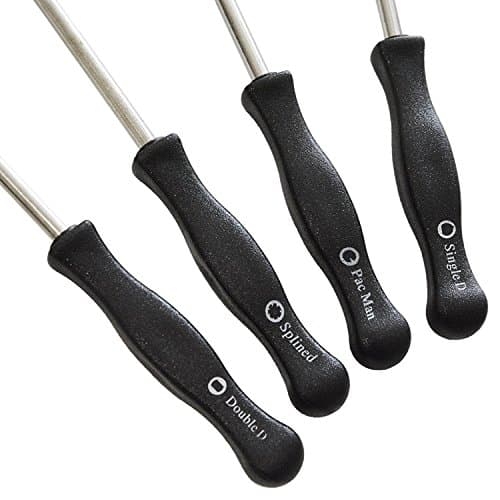 BBAUS 2  Cycle Carburetor Service Screwdriver Tools Splined D Pacman DD for Poulan Echo Husqvarna Carftsman Homelite Carbs, Black