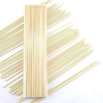 BambooMN - 5mm Sharp-Point Multipurpose Food Bamboo Skewers - 24" (61cm) - 100 Pieces