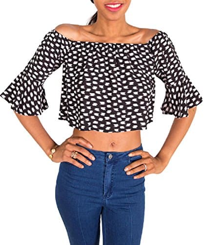 Honey Punch Crop Top - Black - Small