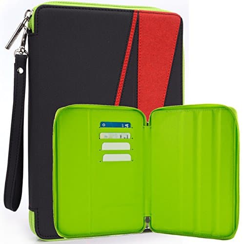 Kroo Astro Tab A735 A724 7-inch, A.C.RYAN Tab 7.9 7X Tablet Case | Classic Red Universal Nylon Pouch 7 -8-Inch