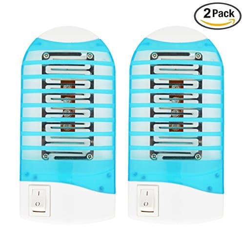 Bug Zapper, ROMUCHE 2Pack Mini mosquito killer lamp, Indoor electronic insect killer, Electronic Insect Trap Harmless for Human &amp; Pets