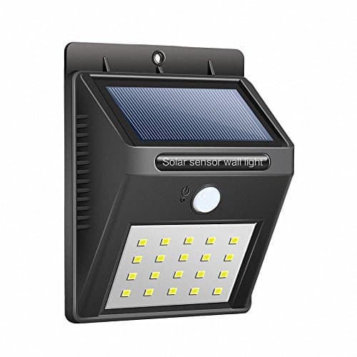 Solar Outdoor Light, Targher 20 LED Waterproof Solar Sensor Light, Bright Solar Security Light for Porch Patio Yard Garden Walkways Deck