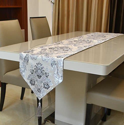 Daeou Silver, jacquard, Table Runner