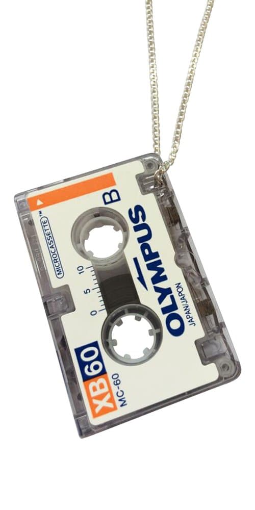 Necklaces Real Mini Cassette Tape