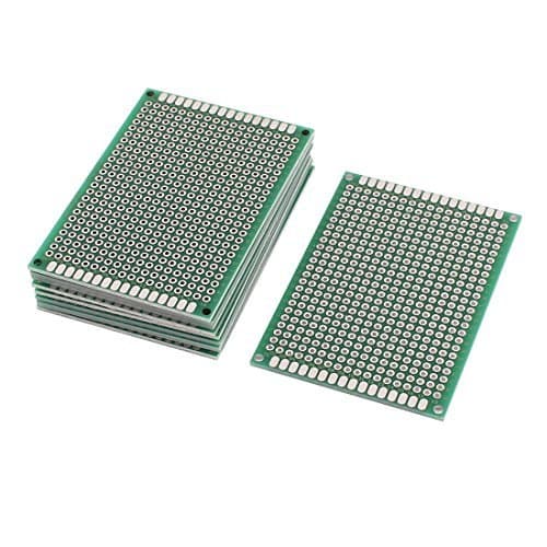 EbuyChX 10 PCS 7 x 5cm Double-Side Prototype Stripboard Universal Printed Circuit Board