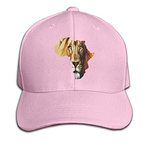 Rasta Lion State Adjustable Baseball Caps Unstructured Dad Hat 100% Cotton Pink