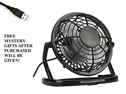 Perfect TEN Desk Fan Table Mini USB, Quiet, Strong Wind,4 Inch Speed Portable Cooling Desktop