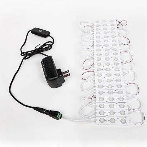 Wanpu Makeup Light, Touch Dimmer Switch 60 Leds 9.8 FT Cosmetic Vanity Light with Power Supply and ON//OFF Switch, Mirror Not Included