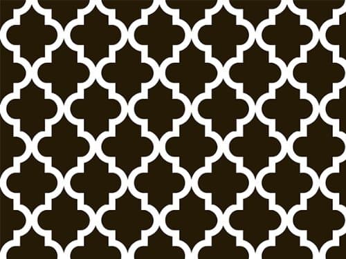 Geo Graphics Tiles Black Gift Wrap Flat Sheet 24" X 6'