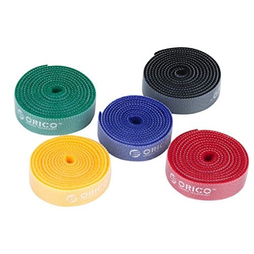 1PC Package ORICO CBT-1S Reusable Rainbow Cable Ties / Wire Ties to Organize Cords Rainbow Color (Random: Color)