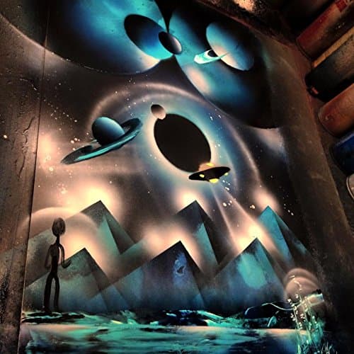 Blue Space Alien Ship