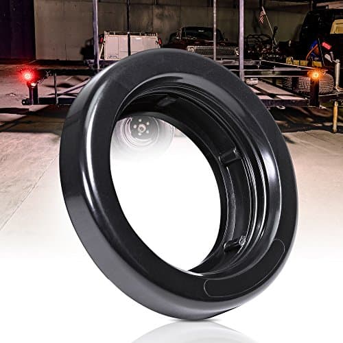 TRUE MODS Black Rubber Grommet for 2" Round Side Marker - [Easy Installation] [Perfect Seal] [Prevents Damage from Moisture] Universal Replacement Grommet for Trailers, RVs, and Trucks