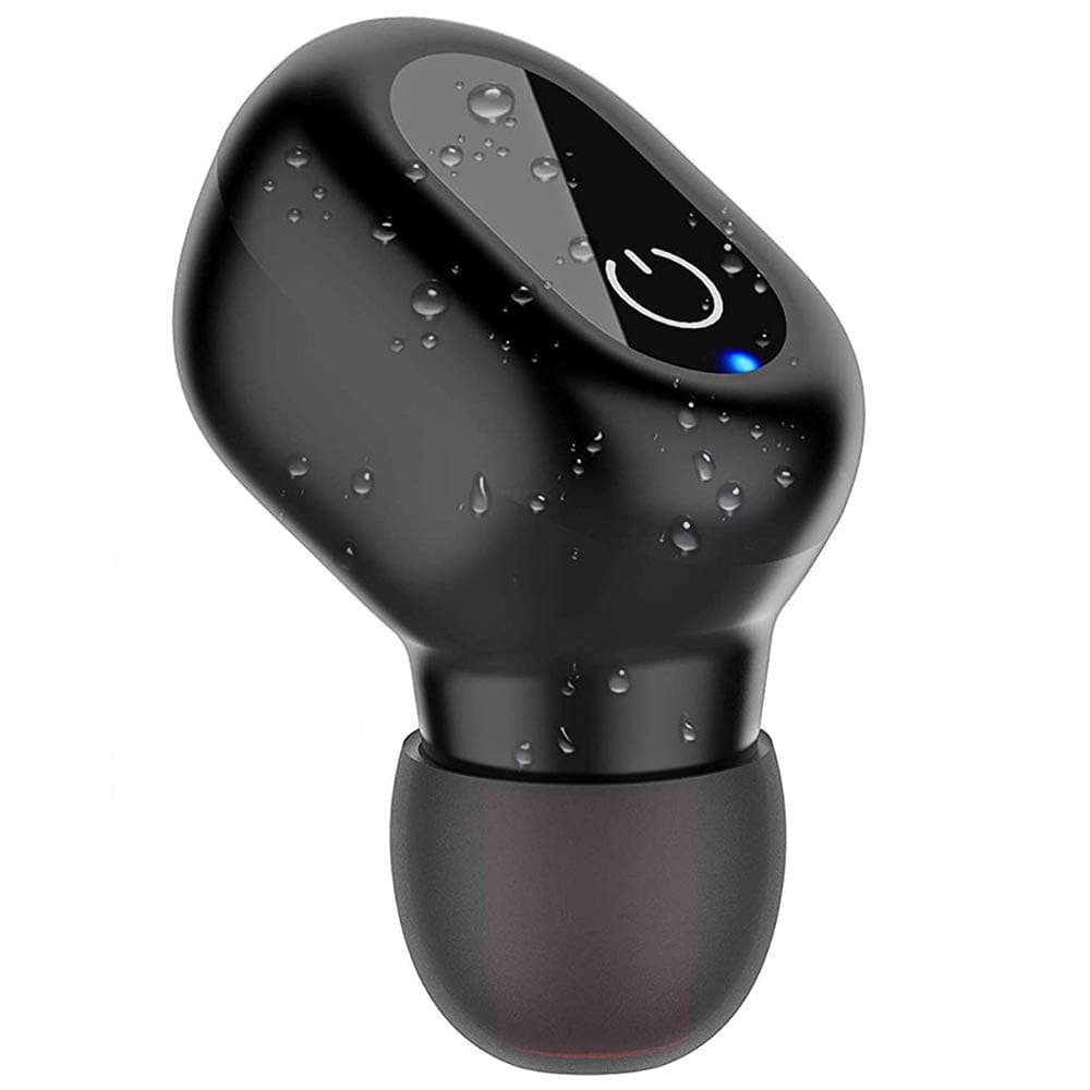 Wireless Earbud, IPX8 Waterproof Bluetooth Earbud, Bluetooth 5.0 Wireless Earbud Mini Bluetooth Earpiece Built-in Microphone for Hands-Free Calls, Gym, Music, Podcasts - (One Pcs)