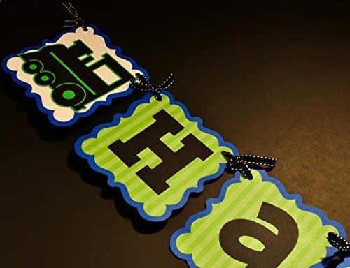 Train Happy Birthday Banner. Age Customizable