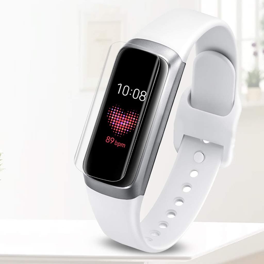 1 Pack Screen Protector Compatible With Samsung Galaxy fit-e/R375 Watch,Homsta Soft TPU Membrane Case Friendly Clear Screen Protection Film Tempered Glass for Galaxy fit-e
