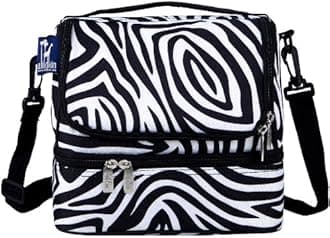 Wildkin Zebra Double Decker Lunch Bag
