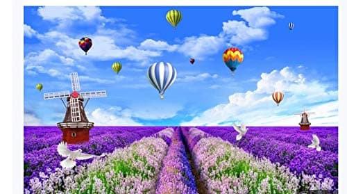 YAXIAA Lavender Tv Background Wall