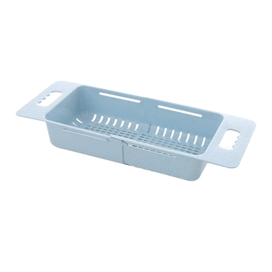 Candyboom Multifunctional Sink Draining Rack Retractable Storage Box Vegetables Basket Dish Drainer Organizer Holder Kitchen Strainer