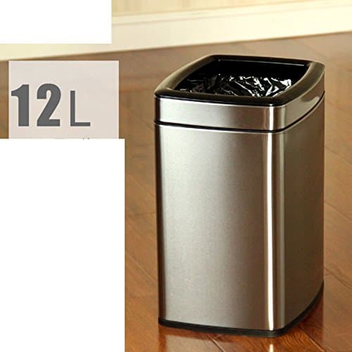 stainless steel dustbin/double-layer pressure ring trash bin/[no cover],square dustbin/ stainless steel dustbin-C