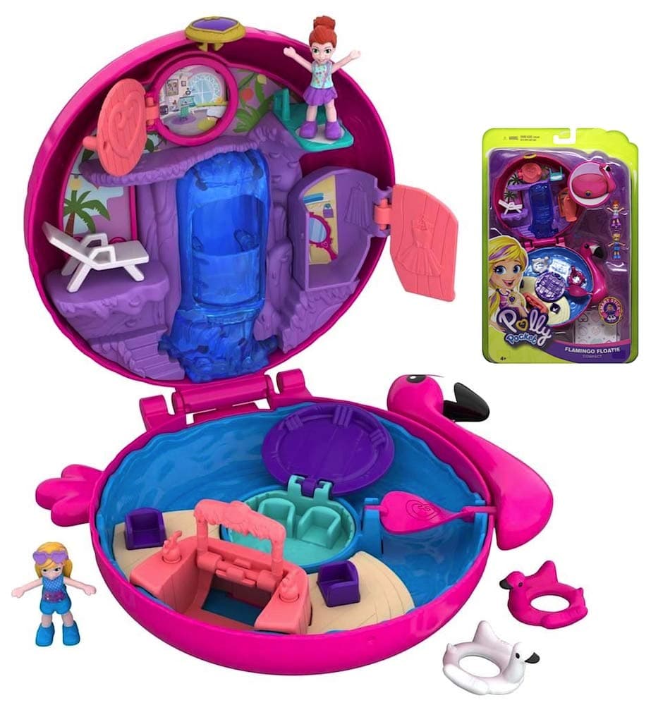 Polly Flamingo Floatie Large Compact Pocket World