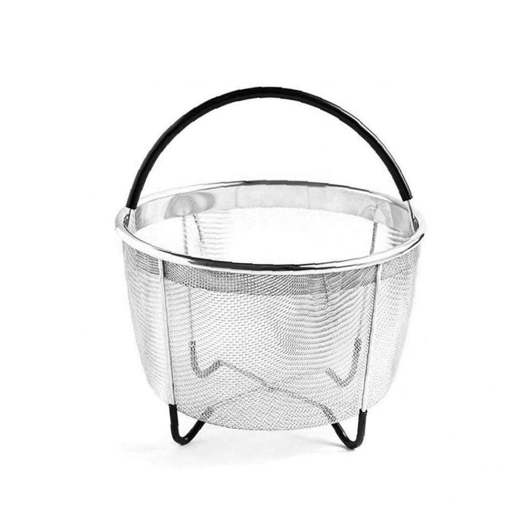 Kitchen Tools Stainless Steel Teamer Basket for Stackable Mesh Vegetable Steamer Insert Egg Basket Pasta Strainer(random Color)