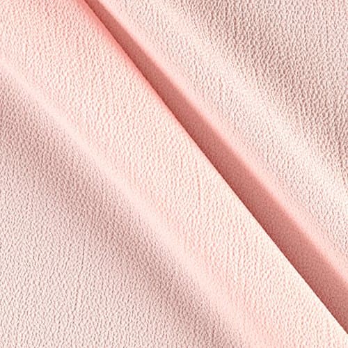 Bubble Crepe Solid Rose Quartz Fabric By The Yard