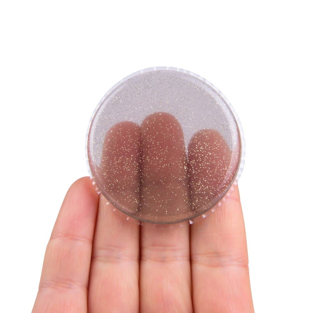 VITATECH ROUND Silisponge Silicone Makeup Sponge Blender with zero makeup waste and amazing coverage (Grey Glitter)