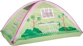 Pacific Play Tents 19601 Kids Cottage House Bed Tent Playhouse - Fits Full Size Mattress