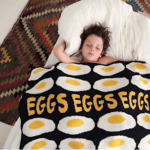 Coroler Lovely Eggs Patterns Super Soft Throw Blankets Baby Kids Cotton Sleeping Blanket for Christmas,Birthday Gift
