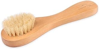 Facial Cleansing Brush, Bristle Exfoliator Face Brush for Exfoliation, Natural Ultrasoft Bristle Grass Tree Handle Washing Brush for Exfoliating, Massaging, Removing Blackhead