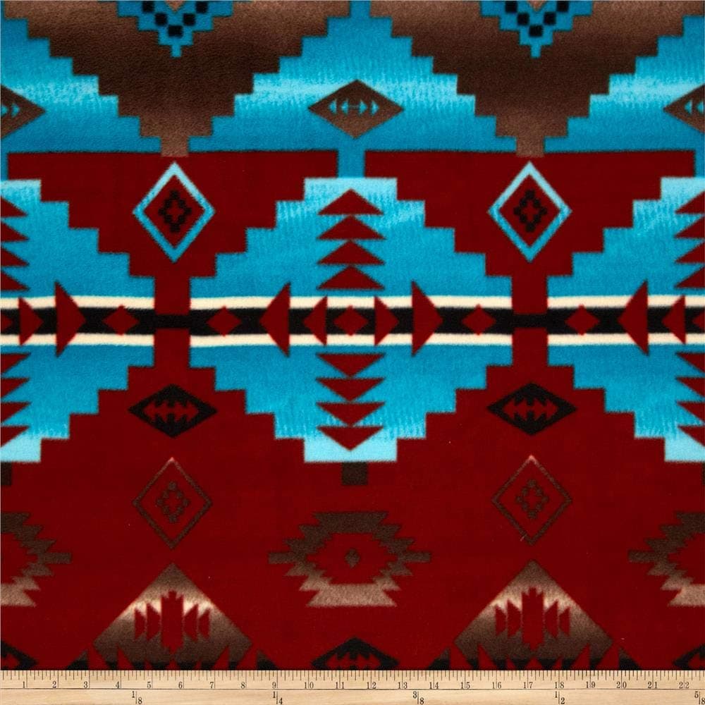 Baum Winterfleece Cody Copper, Fabric by the Yard