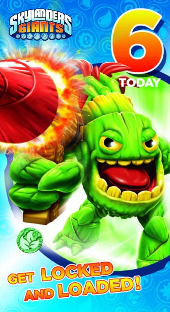 Skylanders Age 6 Birthday Card