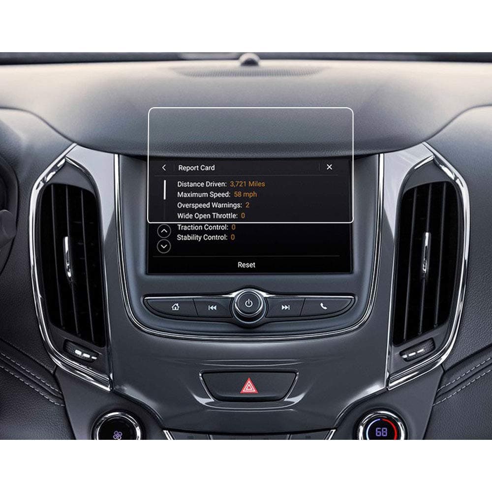 BUENNUS 7 Inch Navigation Touch Screen Protector for Chevy Cruze Hatchback/Sedan L LS LT Premier Diesel 2016-2019,for Chevrolet Trax FWD/AWD LS LT Premier 2017-2019 Tempered Glass Protective Film