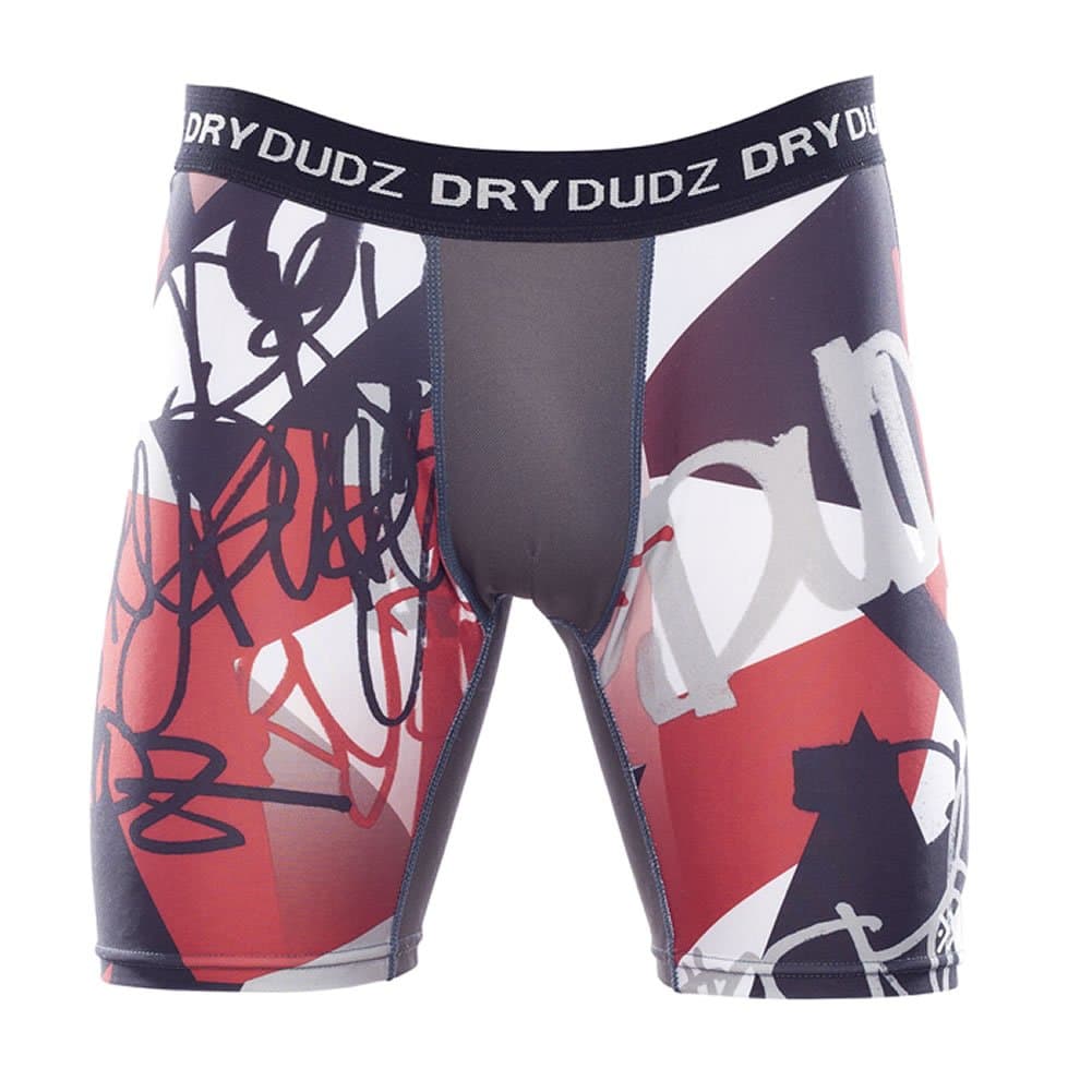 Dry Dudz Men's Compression Quick Dry Shorts, Red