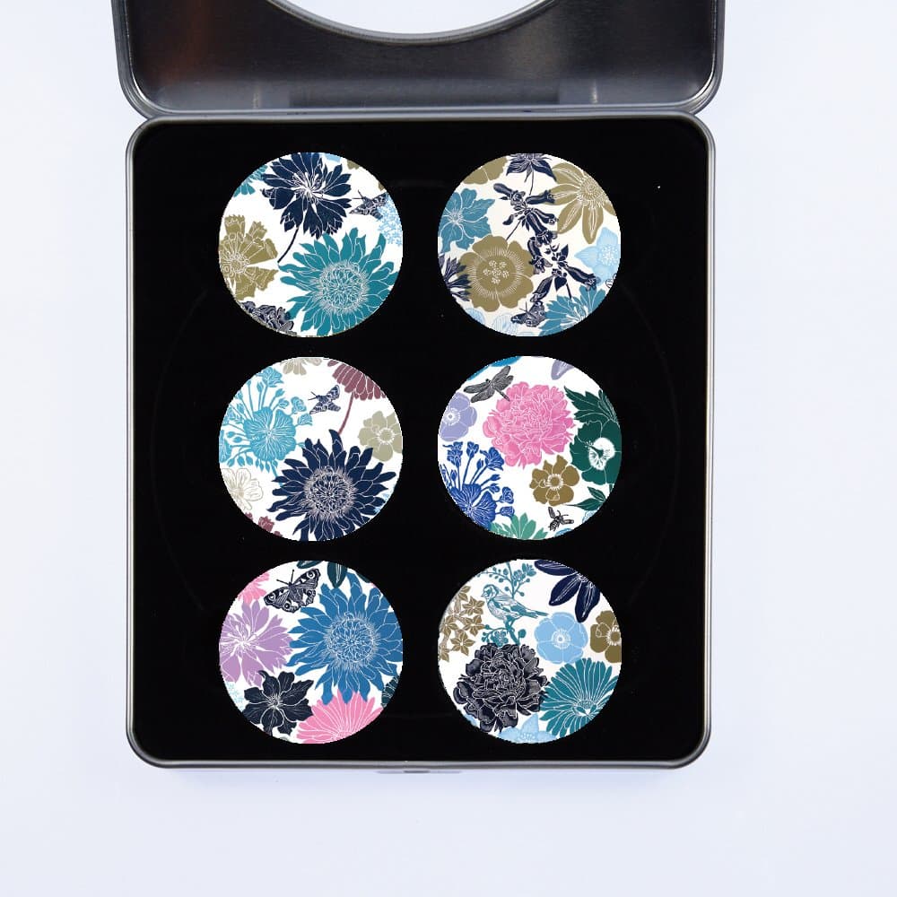 Dressmaking Sewing Pattern Weights. 6 Pack Gift Set 4 from artist Kate Heiss. Ideal Gift. Inspired by the BBC Sewing Bee. (40mm Diameter)