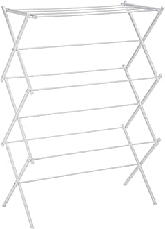 AmazonBasics Foldable Drying Rack - White
