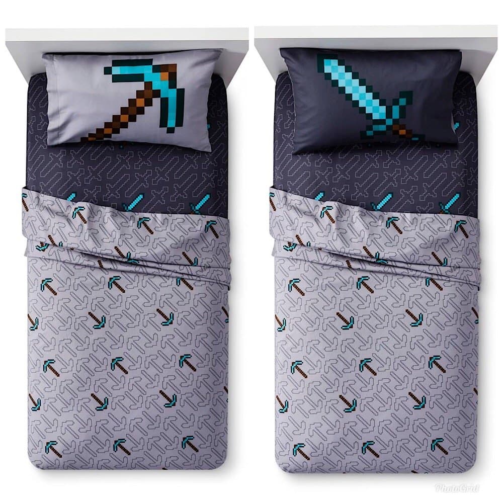 Minecraft Kids Twin Bedding Sheet Set