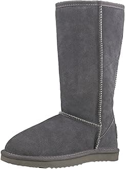ShenduoWomen's Leather Classic Tall Snow Boots DA5815