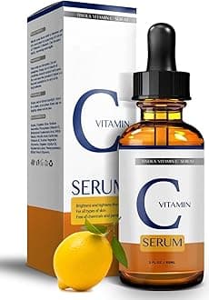 TINOLA Vitamin C Serum Topical Facial Serum with Hyaluronic Acid & Vitamin E | Effective Anti-Aging & Anti-Wrinkle Treatment | All Skin Types (60ml)