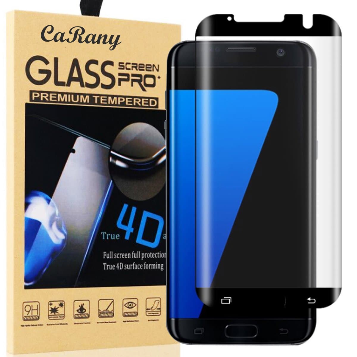 Galaxy S7 Edge Screen Protector,S7 Edge Glass Screen Protector,Msugar Anti-Bubble Ultra HD Tempered Glass Screen Protector for Samsung Galaxy S7 Edge