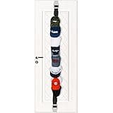Dreamerd Cap Rack,Baseball Cap Holder Hat Rack Storage Handbag Rack Door Closet Hanger Cap Organizer Holds 8 Caps (Black)