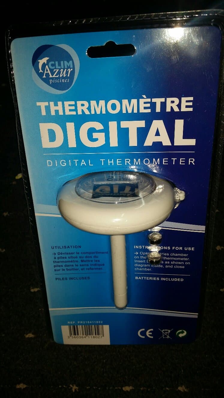clim azur Pool Thermometer digital