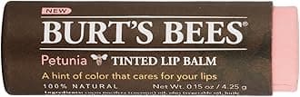 Burts Bees Tinted Lip Balm, Petunia, 0.15 Ounce (3 Pack)