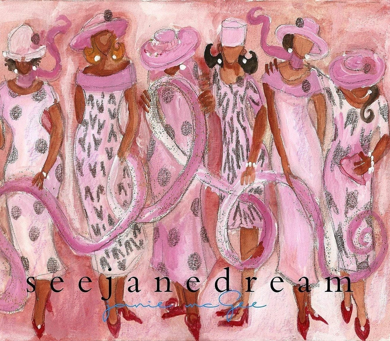 Pink Diva Styling Greeting Cards