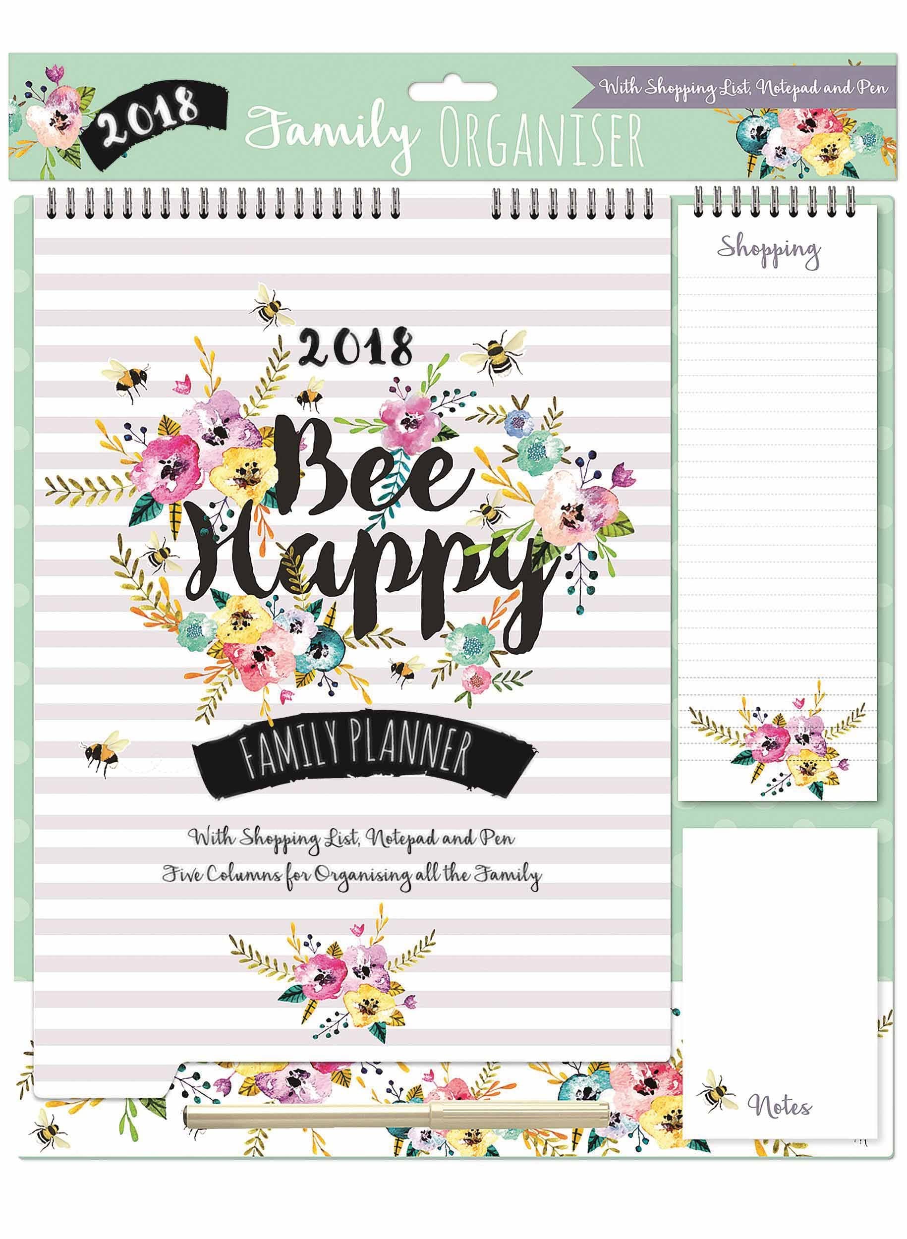 Bee Happy Family Planner 2018