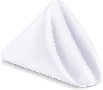 Utopia Home [288 Pack, White] Cloth Napkins 17x17 Inches, 100% Polyester Hemmed Edges, Washable and Reusable Ideal for Parties, Weddings and DinnersOEKO-TEX STANDARD 100