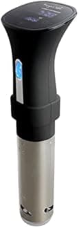 MegaChef MC-1000 Sous-Vide Cooker with Digital Touch Screen Display - Black and Silver