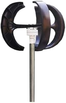 Wind Turbines Generator 5000W 8000W 10KW 48V 24V Vertical Generator Permanent Magnet Suspension Low Wind Start Household for Emergency Power Generation(Red,24V_10KW)