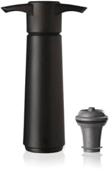 【正規輸入品】 VACUVIN(バキュバン) vacu vinストッパー1個付き V-15 ブラック (ブリスターパック)