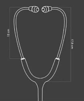 MDLS LIFE STRONG Classico lll Zed Black Finished Dual Side Stethoscope For Doctors/Nurse Acoustic Stethoscope (Blue)